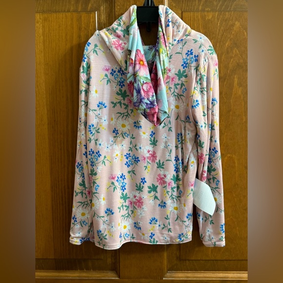 NWT Size 3T Posh Peanut Bamboo L/S Reversible Hooded Jacket - Hadley Floral - Picture 10 of 10